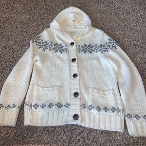 Aerie Hooded Button-up Cardigan